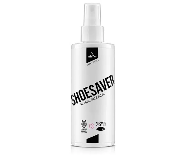 Sprej pro odstranění zápachu a provonění obuvi Angry Beards x BusyB ShoeSaver - 200 ml + dárek zdarma