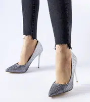 Gemre Silver glitter high heels Covo