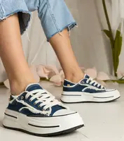 Gemre Blue women's high-sole sneakers Kallara