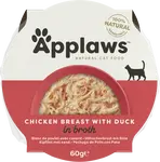 Kalíšek Applaws Cat šťavnaté kuře, kachna 60g
