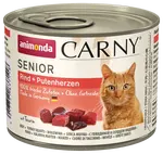Konzerva ANIMONDA Carny Senior hovězí + krůtí srdíčka 200g