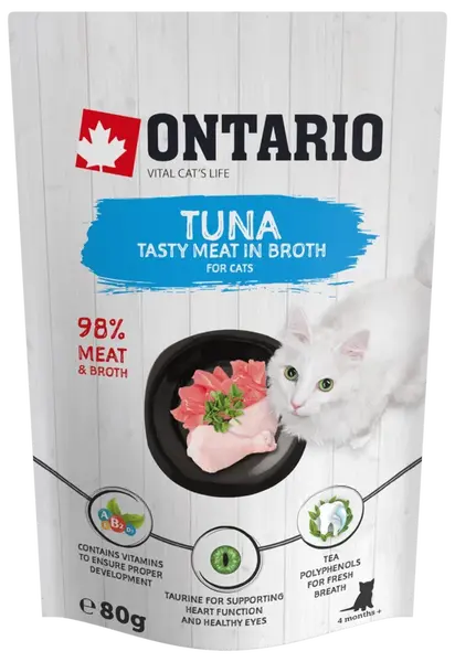 Kapsička Ontario Tuna in Broth 80g