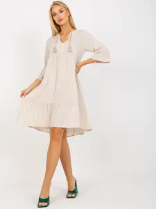 Dress-D73761M30214A1EN-light beige