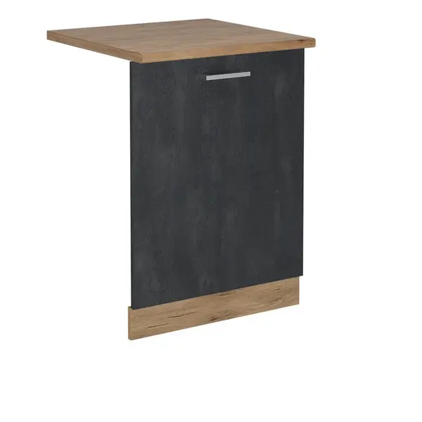 Vicco ČELNÍ PANEL MYČKY R-Line Černý beton 60 cm , PD Dub