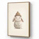 OnlyWow DOBÍJECÍ NOČNÍ LAMPIČKA Králík - Klobouk - Uši - béžový 70x100 cm