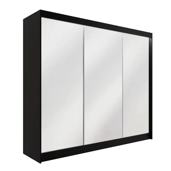 ALTDECOR ŠATNÍ SKŘÍŇ AMOHA s LED – 250 cm – černá
