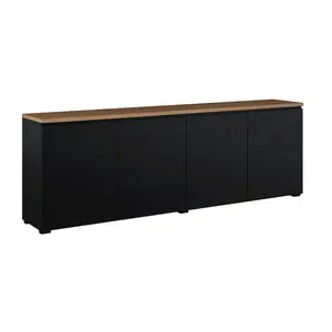 Petits-meubles SIDEBOARD Liko Černá a dřevěná