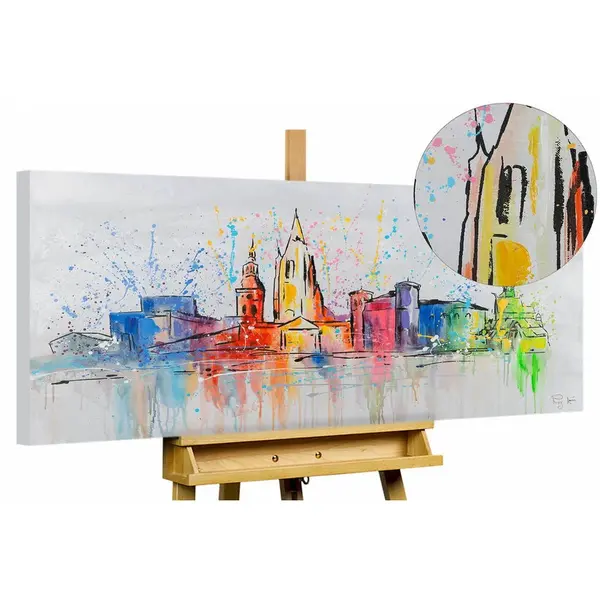 KUNSTLOFT RUČNĚ MALOVANÝ AKRYLOVÝ OBRAZ, 120/60 CM