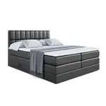 ALTDECOR POSTEL boxspring MIAMI KING – 200 x 200 – H3/H4 – vysoce lesklá černá