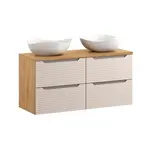 Petits-meubles DVOJUMYVADLO 120cm Mallory Béžová a dřevo