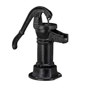 Relaxdays PUMPA Černá litina zahradní dekorace 22,5 cm