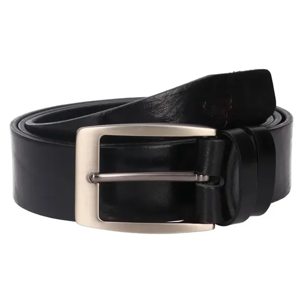 Pánský kožený opasek Belt Toro Patric - černá