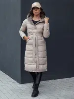 Płaszcz zimowy damski GRACE beżowy Dstreet