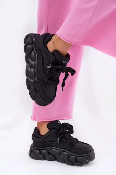 Dámské Kožené Tenisky Na Masivní Platformě GOE