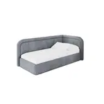 ALTDECOR JEDNOLŮŽKOVÁ POSTEL pro mládež s úložným prostorem, vlevo - JOVY 90x200 šedá