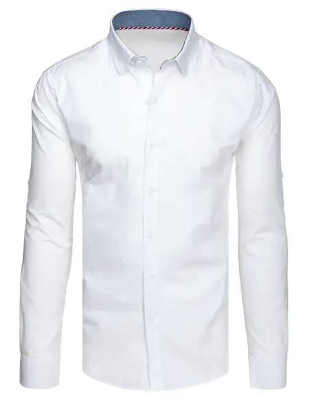 Bílá pánská košile s dlouhým rukávem