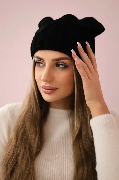 marka niezdefiniowana Dámská čepice Liliana K375 černá