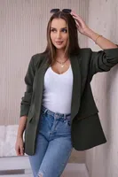 Elegantní sako s khaki klopami