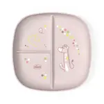 CHICCO Talíř dělený pink 12m+