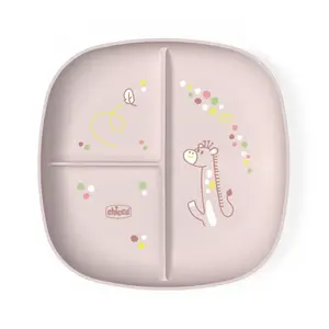 CHICCO Talíř dělený pink 12m+