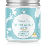 BEN&ANNA Natural Toothpaste White Fluoride zubní pasta ve skleněné dóze s fluoridem 100 ml