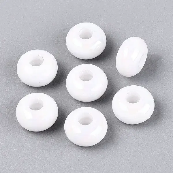 Opaque Acrylic European Beads