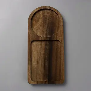 Arch Wood Tea Serving Tray