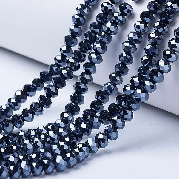 Electroplate Glass Beads Strands