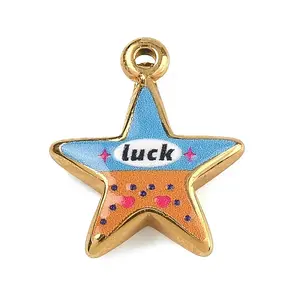 201 Stainless Steel Enamel Pendants