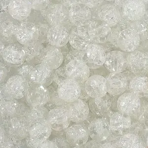 3Strands Spray Painted Crackle Glass Beads Strands