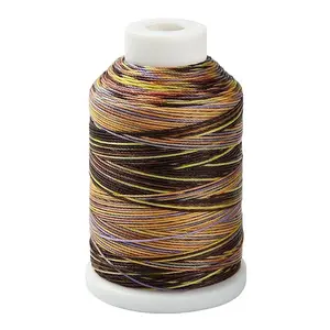 1 Roll Gradient Color Segment Dyed Round Waxed Polyester Cord