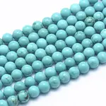 Natural Magnesite Round Beads Strands