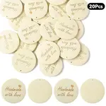 20Pcs Wood Pendants