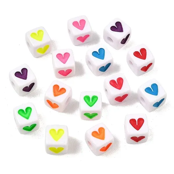 Opaque Acrylic Enamel European Beads