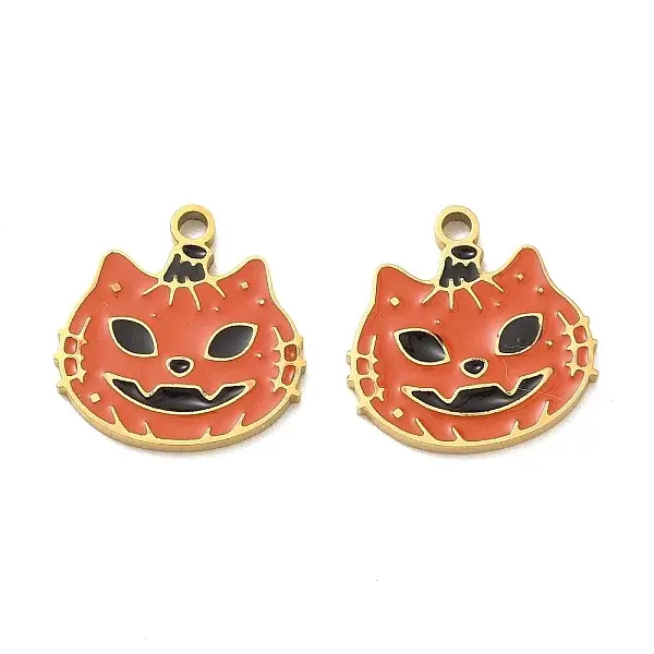 Halloween 304 Stainless Steel Enamel Pendants