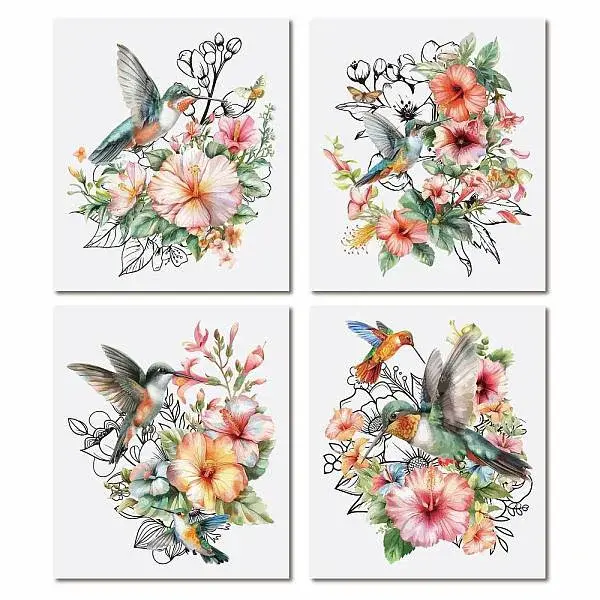 4Pcs PVC Waterproof Stickers