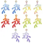 10Pcs Alloy Enamel Pendants