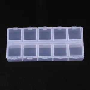 Cuboid Plastic Bead Containers