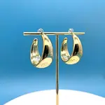 Acrylic C-Shape Stud Earrings