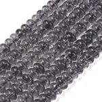 Transparent Crackle Glass Beads Strands