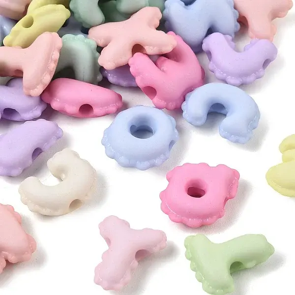 Opaque Acrylic European Beads
