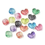 Transparent Hand Painted Acrylic Beads