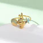 304 Stainless Steel Enamel Cuff Open Rings