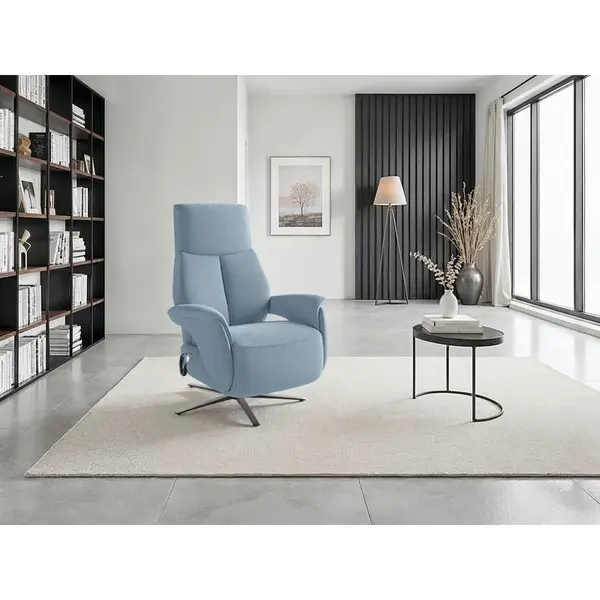Sit & More RELAXAČNÍ KŘESLO, textil, světle modrá
