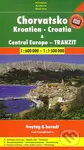 Chorvátsko, Central Europe - tranzit 1:600 000   1:1 500 000
