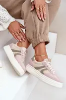 FL1 Dámské tenisky s pletením na platformě multikolor Lesida