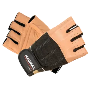 MadMax Rukavice Clasic MFG248 hnědé - M
