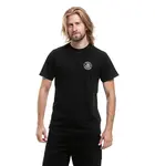 Meatfly pánské tričko Black Heart Skull Black | Černá | Velikost M | 100% bavlna