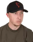 Fox kšiltovka collection baseball cap black orange