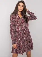 Dress-D73771M30227-dark brown